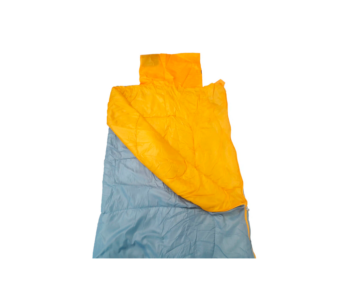 Bolsa de dormir individual a doble con almohada inflable gris/naranja Ecology