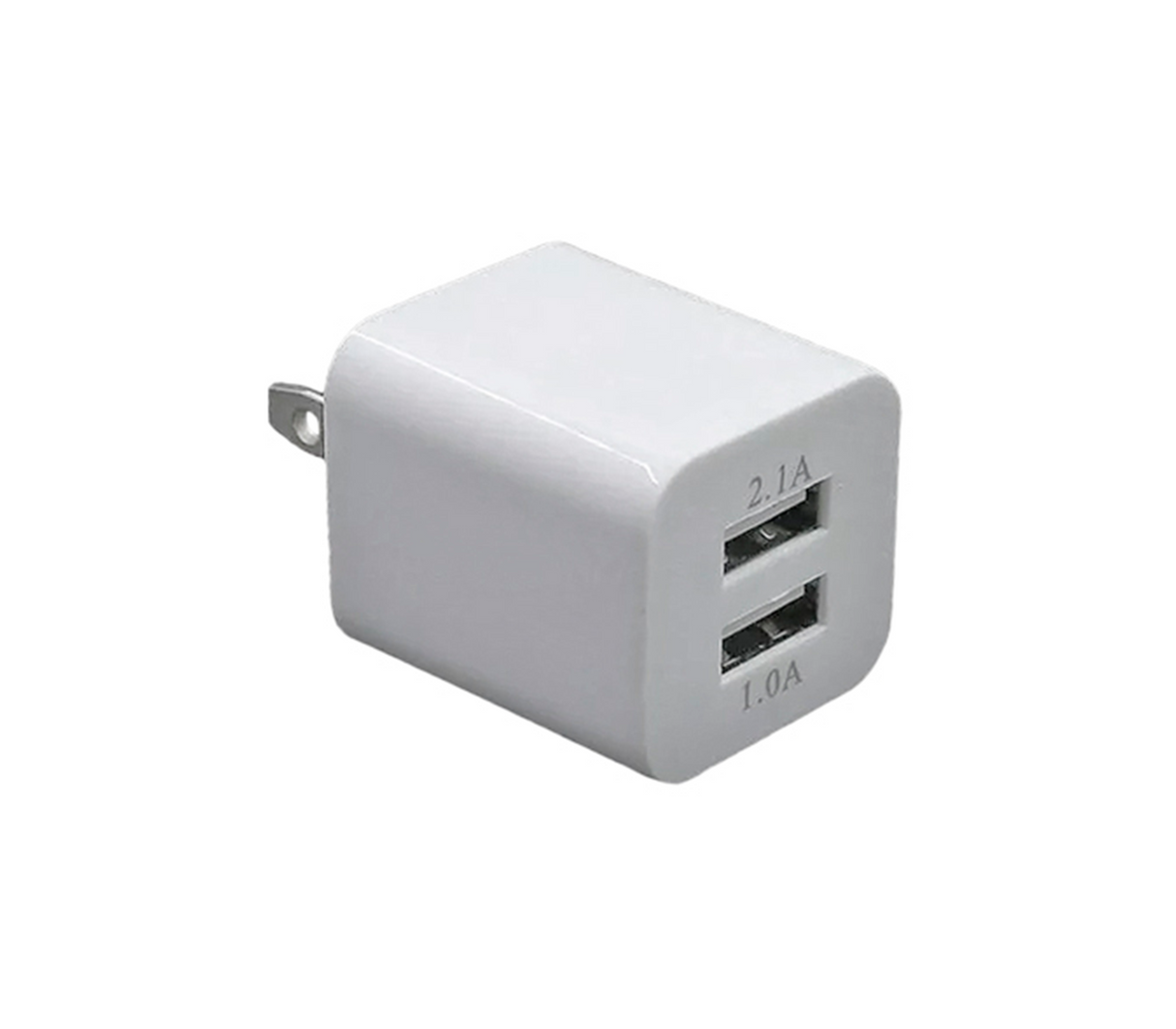 Taco para cargador 1 Puerto USB 2.1A + 1 USB 1.0A 10W Run