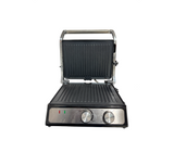 SANDWICHERA PARRILLA DE PANINI C/BAND RECOLECTORA 1500W NEGRO/PLATA SANKEY
