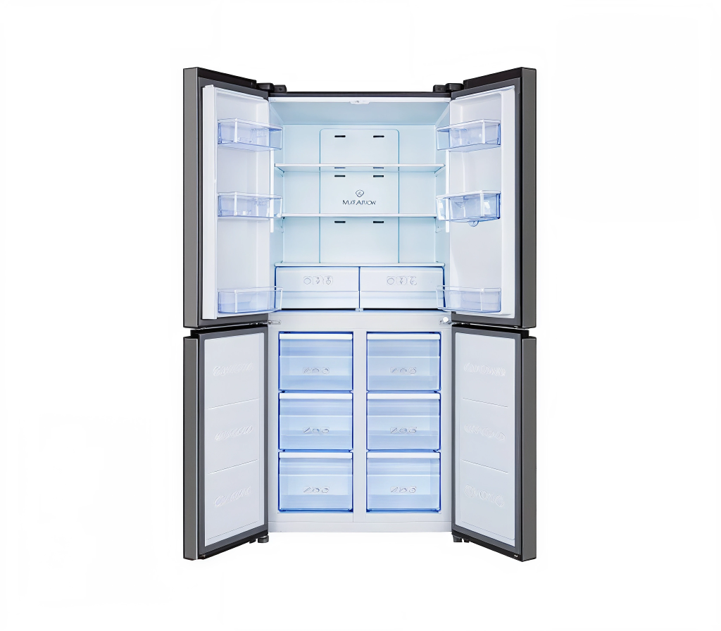 Nevera cross door 424 lts s/escarcha 110v gris crystal TCL