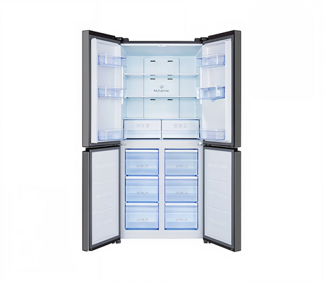 Nevera cross door 424 lts s/escarcha 110v gris crystal TCL