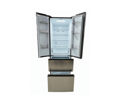 Nevera French Door sin escarcha 395 litros gris Milexus