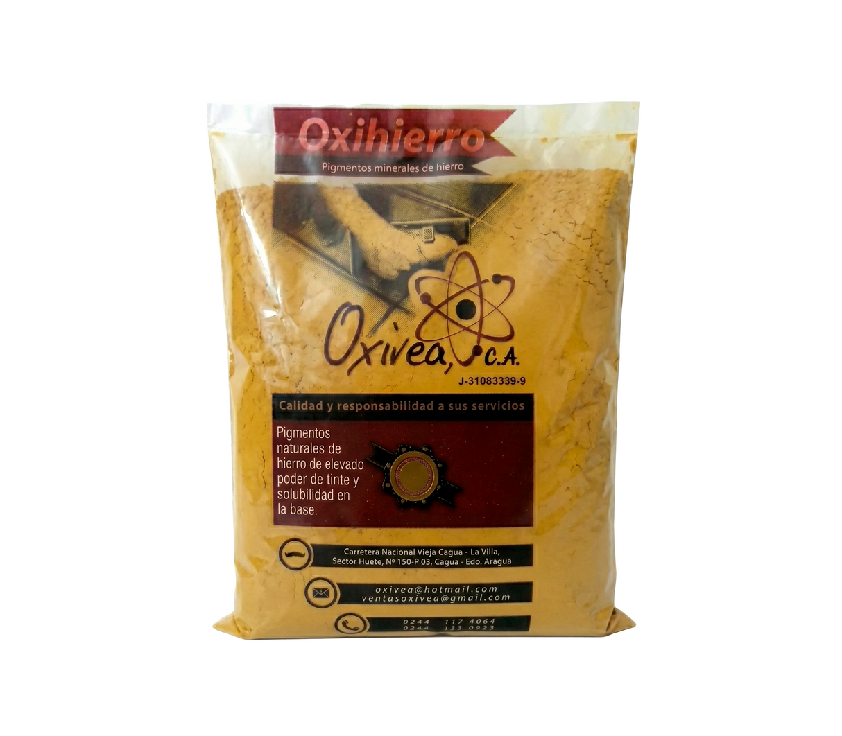 Óxido para piso amarillo bolsa 1 kg Oxivea