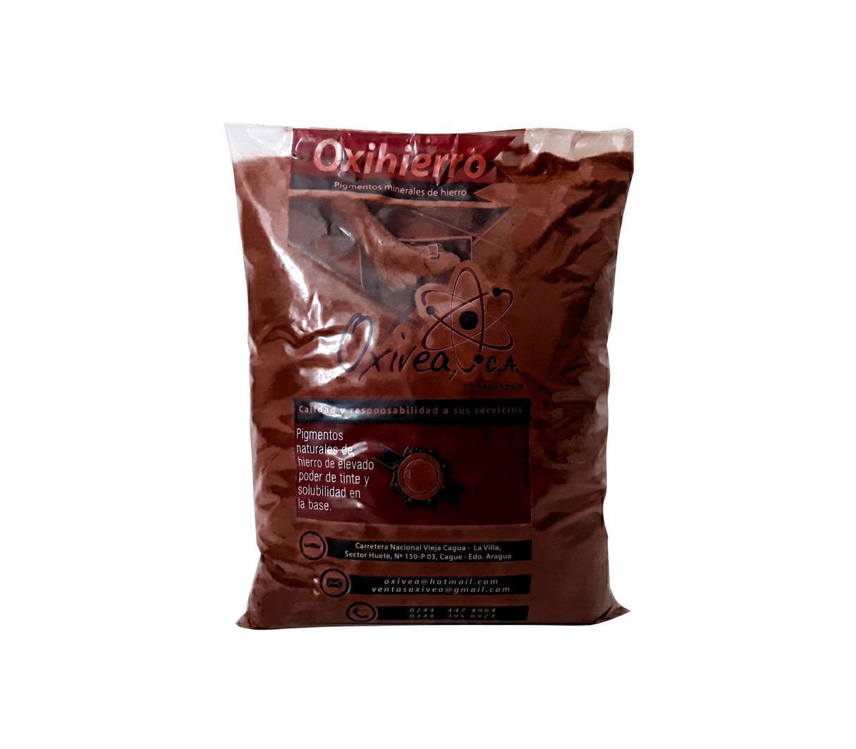 Óxido para piso marrón bolsa 1 kg Oxivea