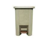 Papelera plástica con pedal 13 litros Beige Sky Home
