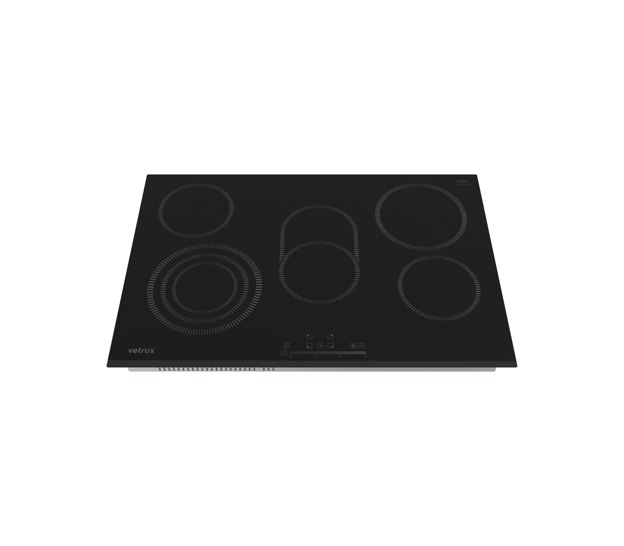 Tope de cocina elec 5h 76cm Prestige Pro negro Vetrux