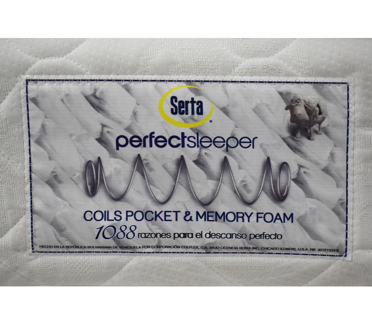 Colchón queen (160cm X 190cm) perfect sleep 1 pillow memory foam encapsulado Serta