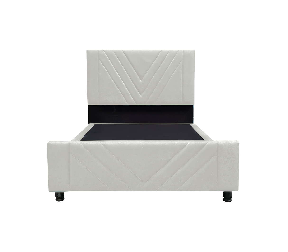 Box Spring V Matrimonial C/Copete Tela Gamuzada Driha
