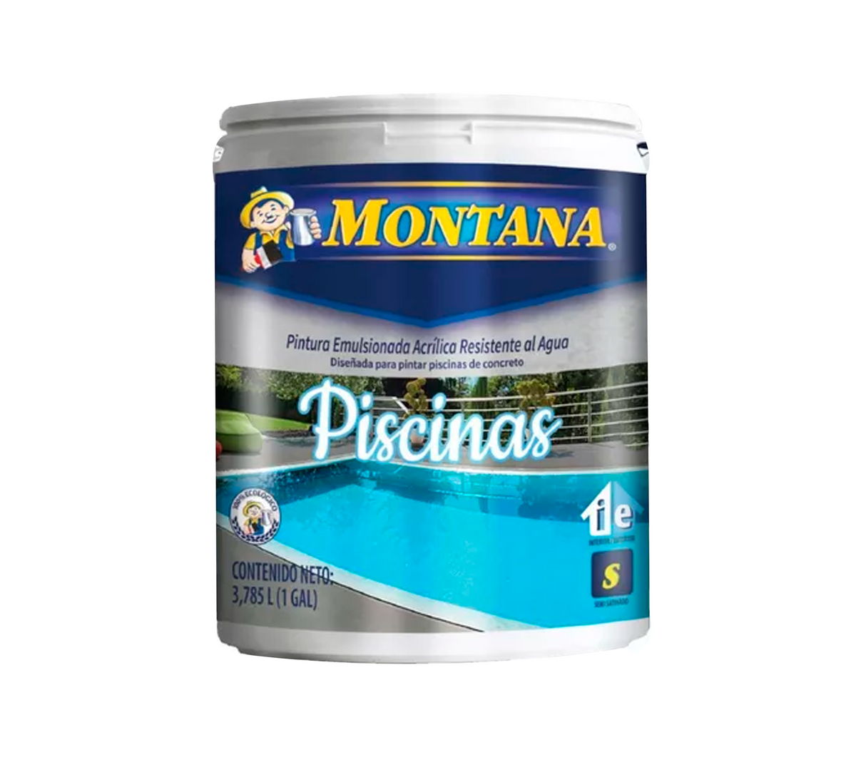 Pintura para piscina emulsificada acrílica exterior Montana