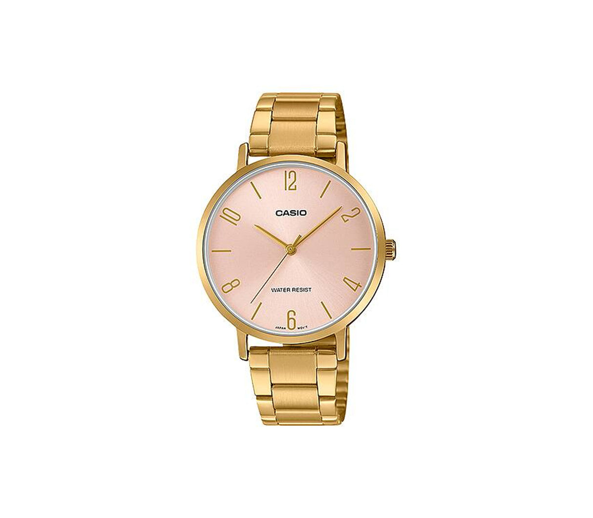 Reloj análogo para dama dorado/rosado Casio