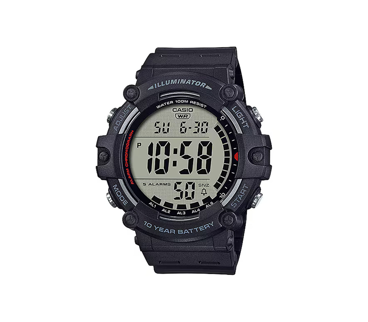 Reloj digital Illuminator para caballero negro Casio