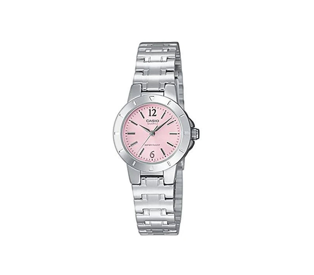 Reloj análogo casual plateado/Rosa Casio