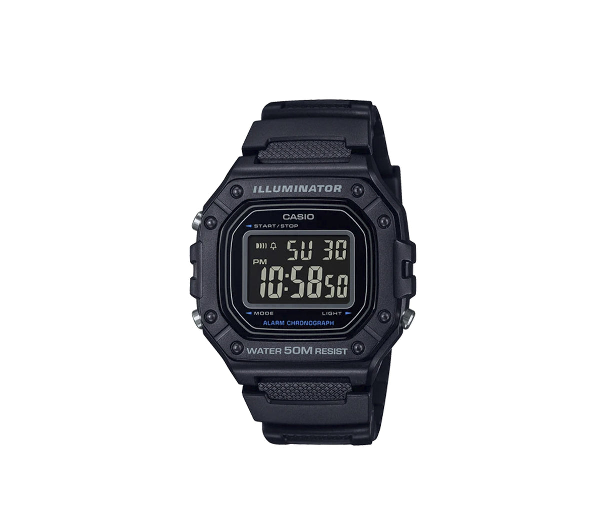 Reloj digital para caballero negro Casio