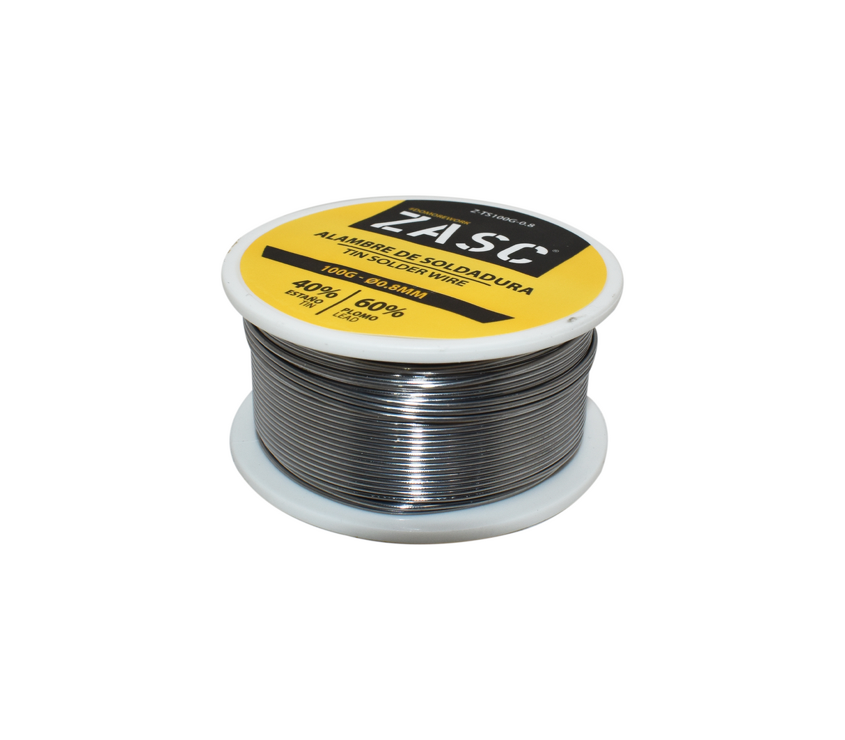 Rollo de estaño 0.8mm código 4-127 Zasc