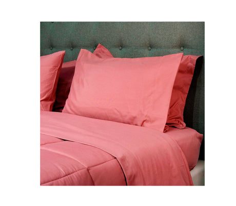 Juego de sábana microfibra individual unicolor Ama de Casa