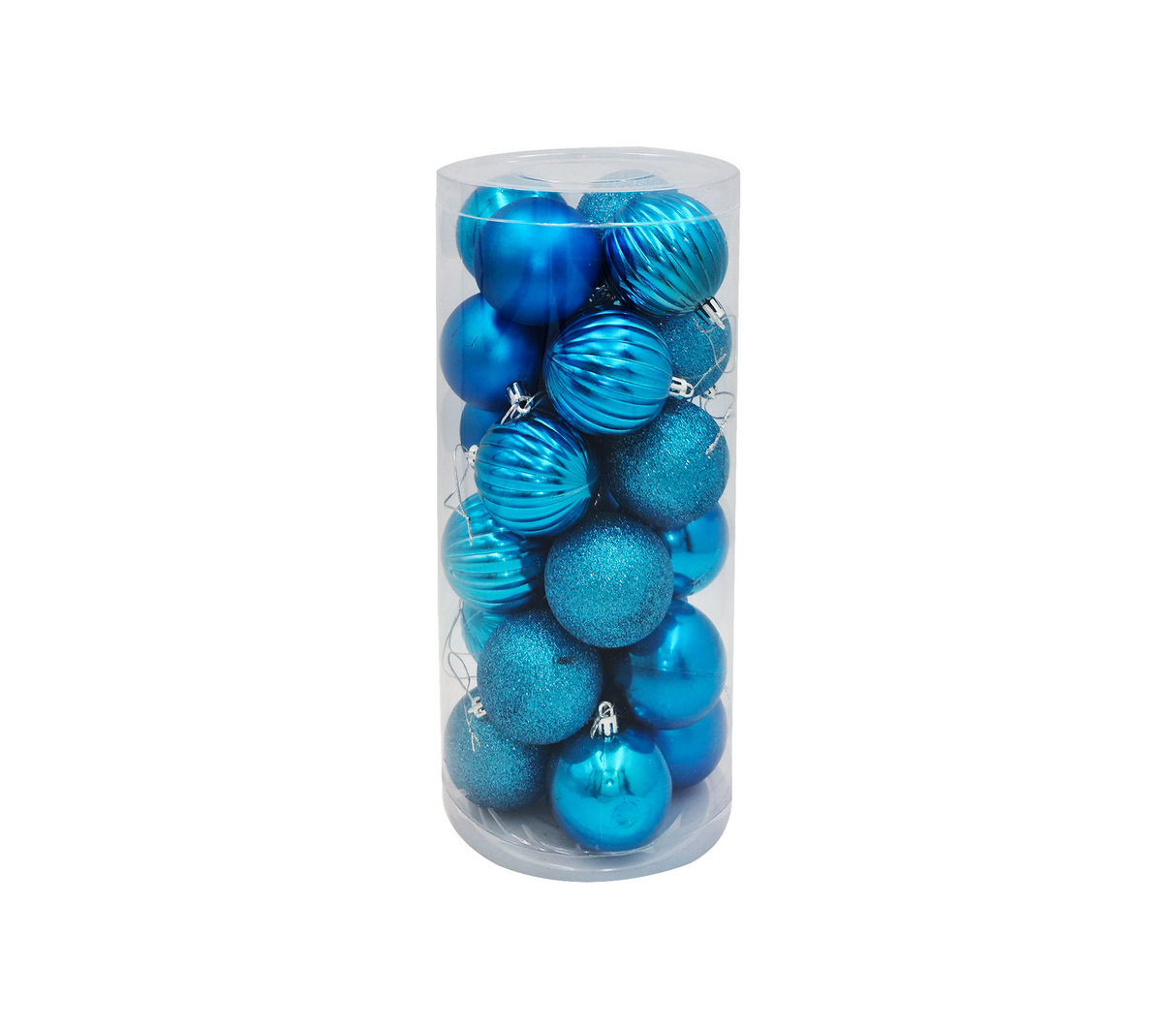 Set 24 bambalinas 6cm azul Powerfik