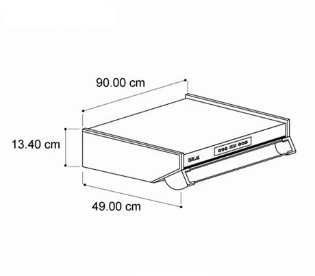 Campana slim touch 90cm (36") 110-120V acero Drija