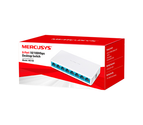 Switch 08-Port 10/100 MBPS MS108 Desktop Mercusys