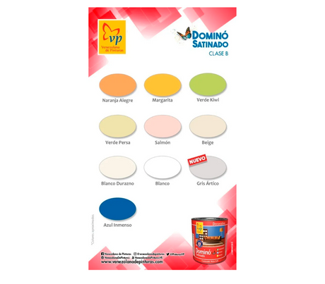 Pintura Domino Cuñete (2 Galones) Caucho Satinado Interior Clase B Vp