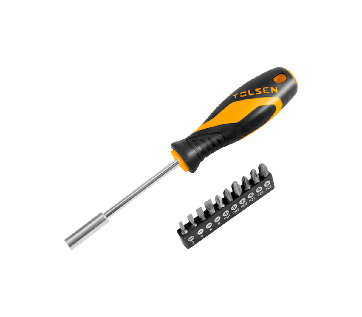 Set de 11 puntas+ destornillador Tolsen