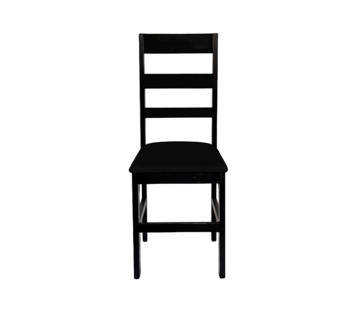 Silla para comedor victoria con tapizado bipiel negro Isabel