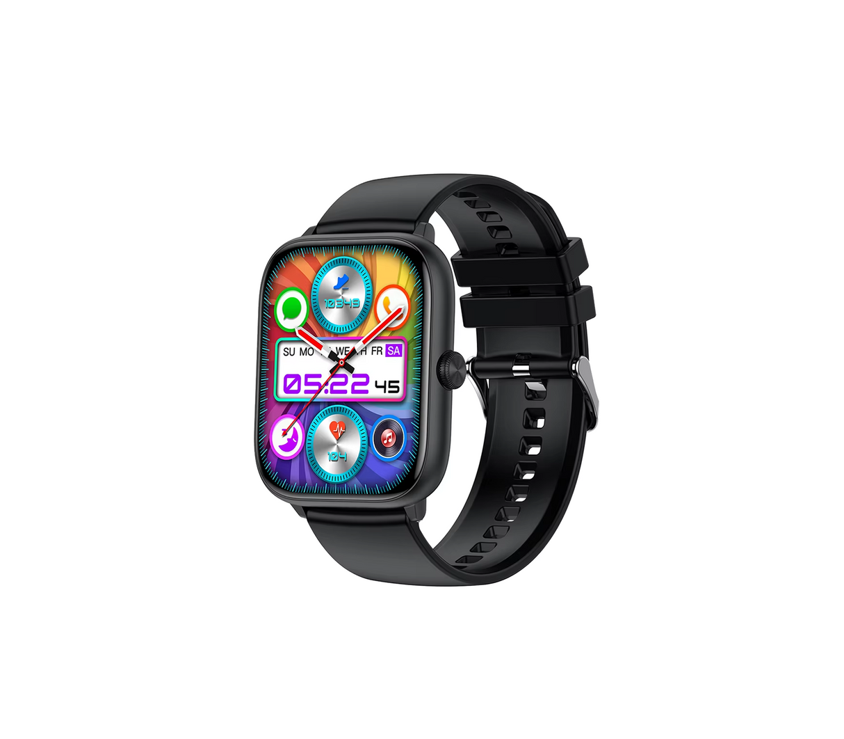 Reloj inteligente smart watch T22 2024 negro Powerfik