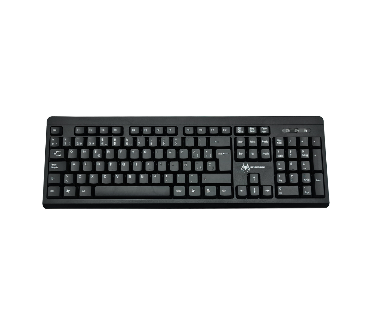 Teclado inalámbrico Bluetooth x-906 black Spidertec