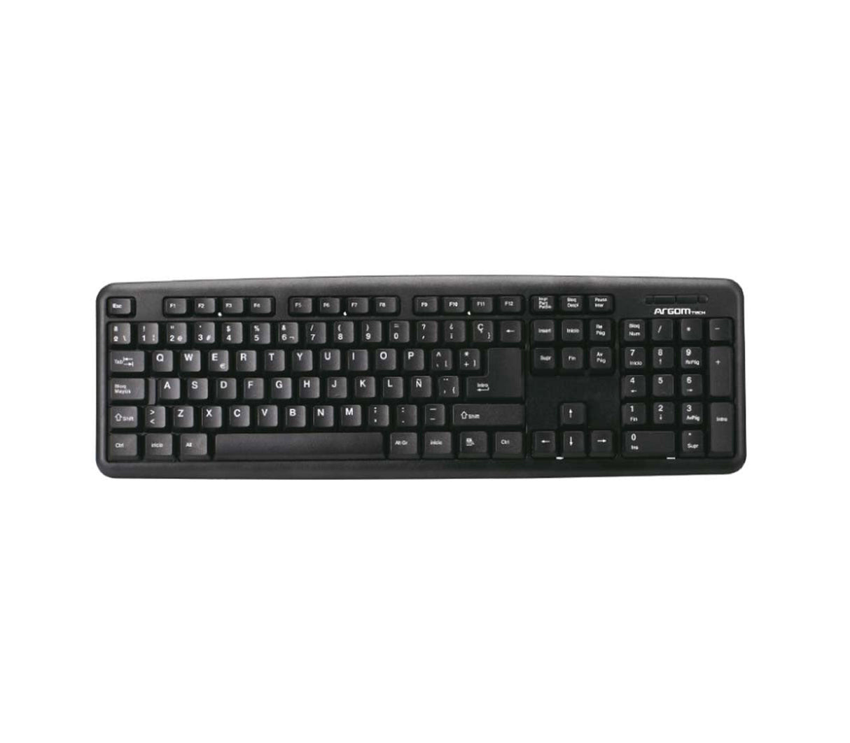 Teclado clásico teclas/USB negro Azza