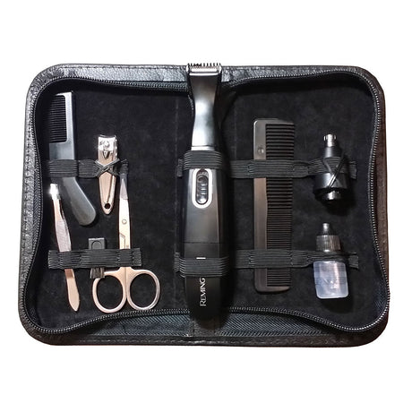 Kit Cortadora personal para viajes 12Pzas Negro Remington