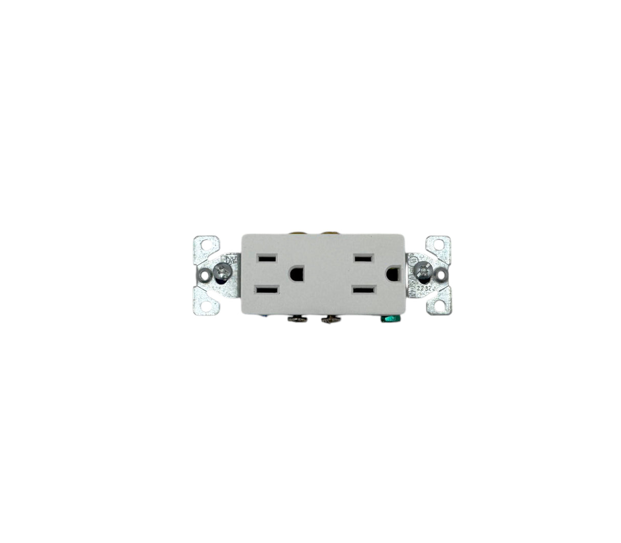 Toma doble con tapa para empotrar blanco Eaton