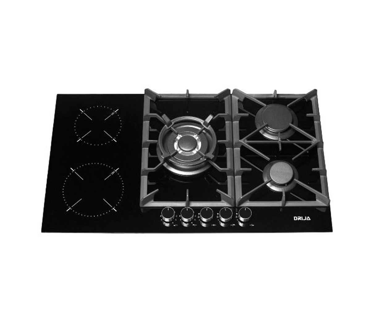 Tope de cocina dual Sicilia touch 90 5h 220v 87.4x51x10.5cm negro Drija