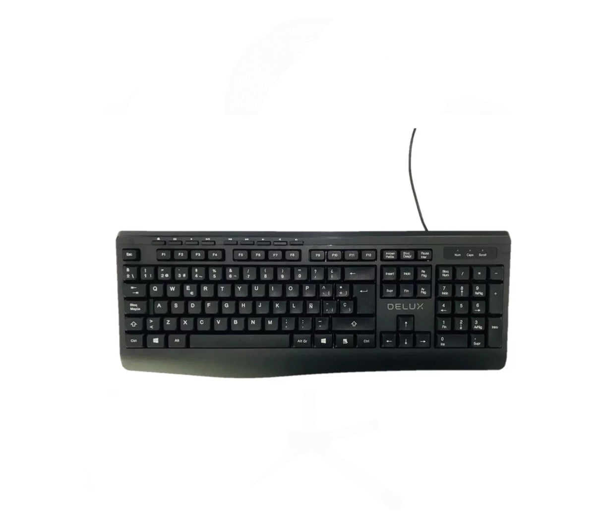 Teclado USB K7008BU Black Delux