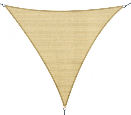 Toldo de sombra triangular 5x5x5 metros beige Trical