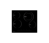 Tope de cocina eléctrico 4 hornillas 60cm (24") Prestige Negro Vetrux