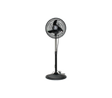 Ventilador pedestal 10" con aspa plástica negro Fortunne