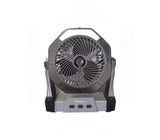 Ventilador recargable con rociador de agua 8" Negro Roccia