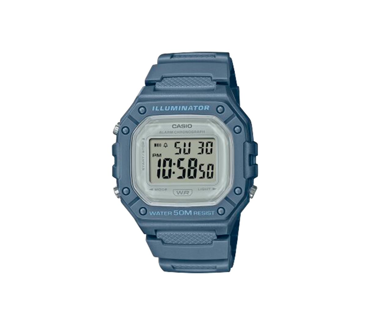 Reloj digital deportivo para dama azul Casio