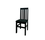 Silla para comedor Patricia con tapizado negra Isabel