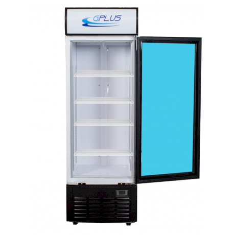 Nevera exhibidor vertical 9 pies sin escarcha 110v blanco/negro ref.nev1f Gplus