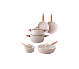 Juego de ollas DI´ROCCA blanco 10 piezas alta gama of26-10PCS ROCCIA