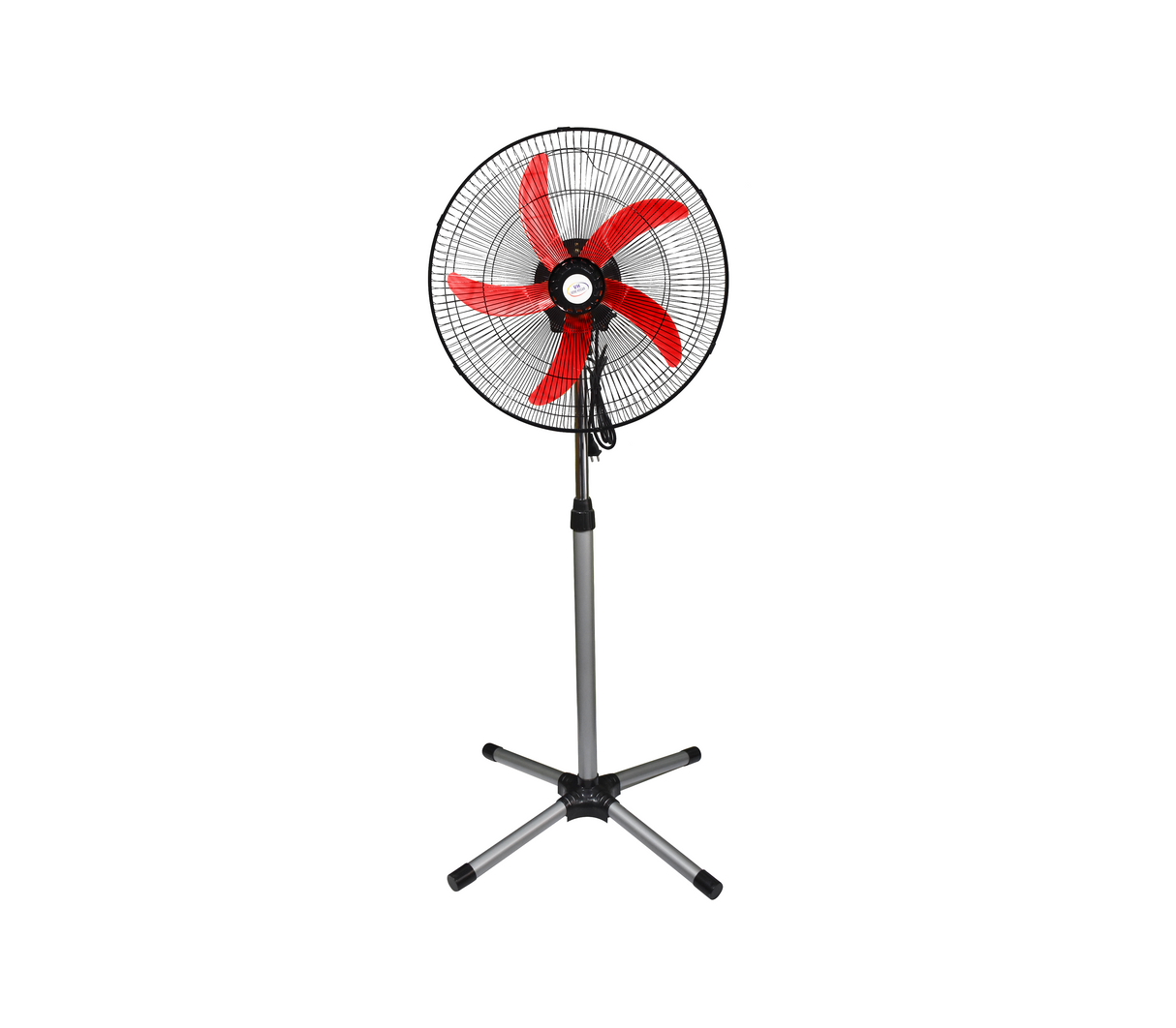 Ventilador con pedestal 18" 5 aspas plástica rojo Vene Hogar