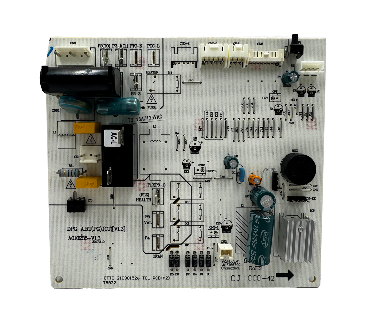 Tarjeta electrónica para aire acondicionado split a010235-v1.3 Powerfik