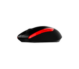 Mouse inalámbrico m521 2.4ghz black-red Delux