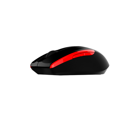 Mouse inalámbrico m521 2.4ghz black-red Delux