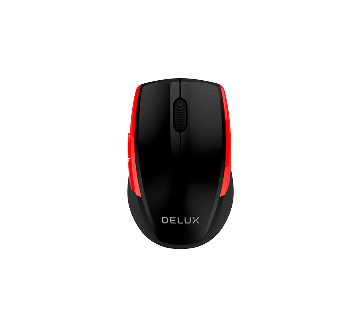 Mouse inalámbrico m521 2.4ghz black-red Delux