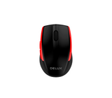 Mouse inalámbrico m521 2.4ghz black-red Delux